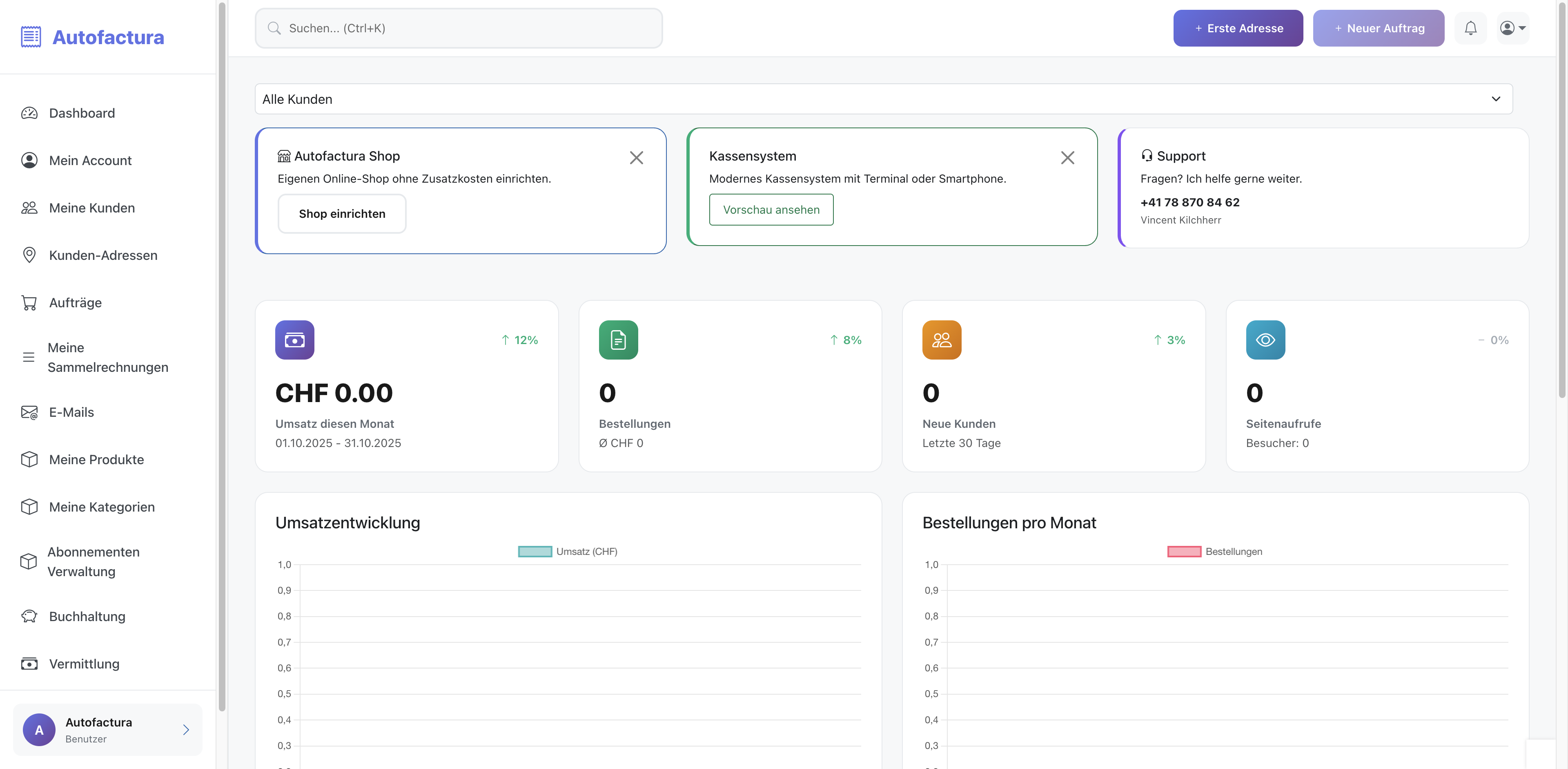Autofactura Dashboard